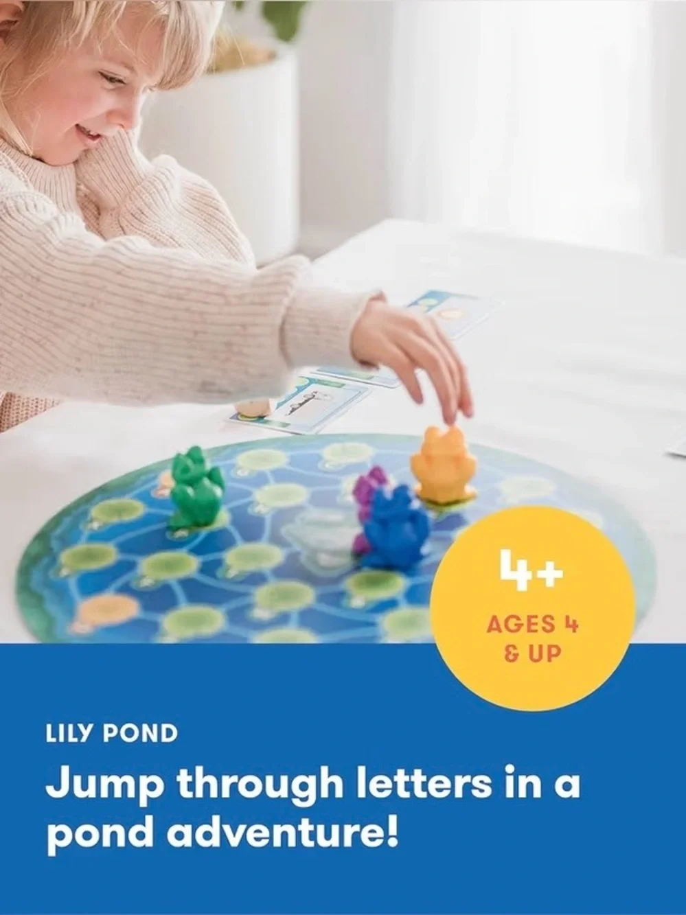 SimplyFun NWT Lily Pond Factory Sealed Educational Literacy Board Game Ages 4+